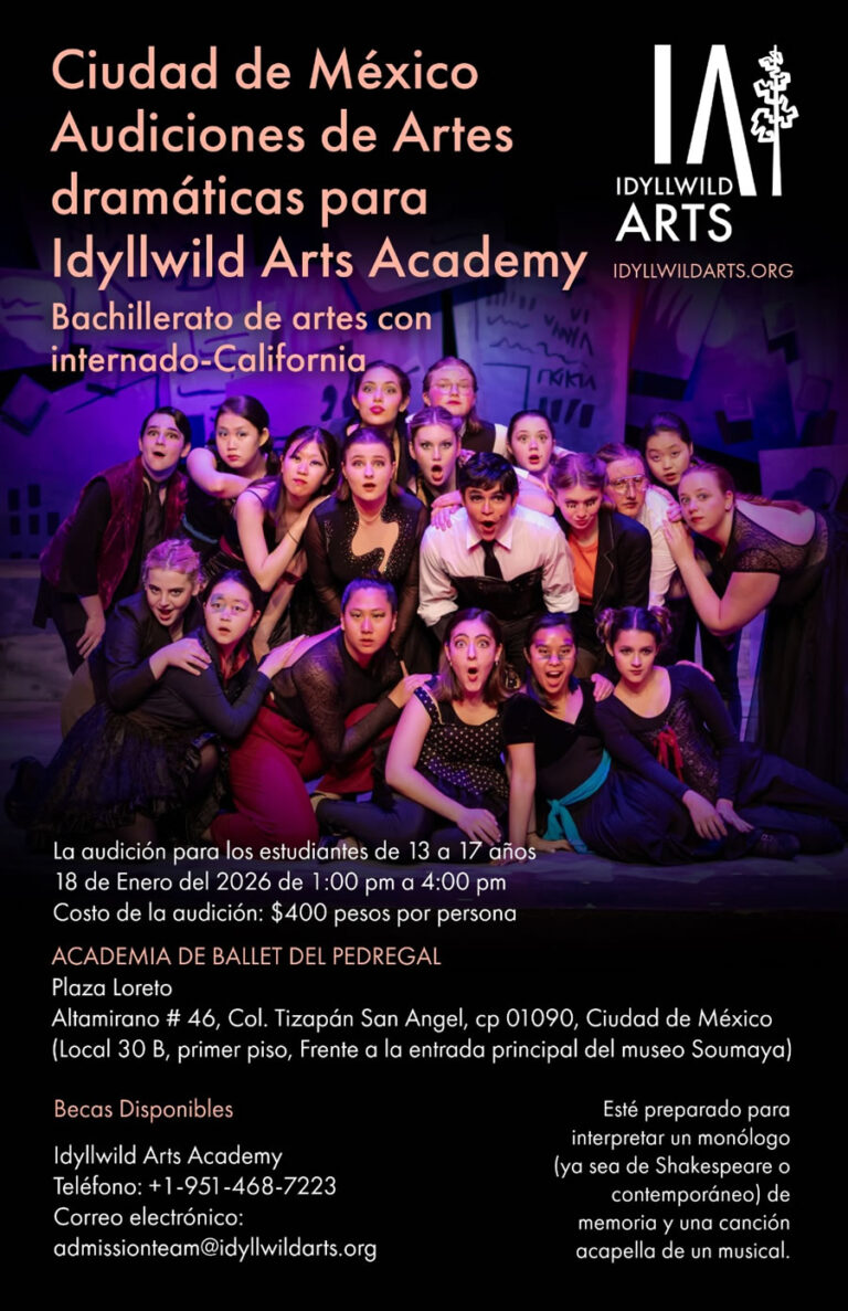 Audiciones de Artes Dramáticas para Idyllwild Arts Academy 2026